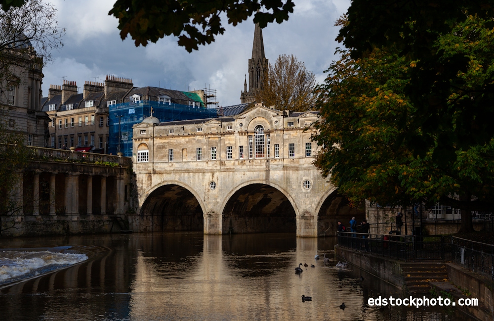 Pulteney Bridge from SE (Bath, England)