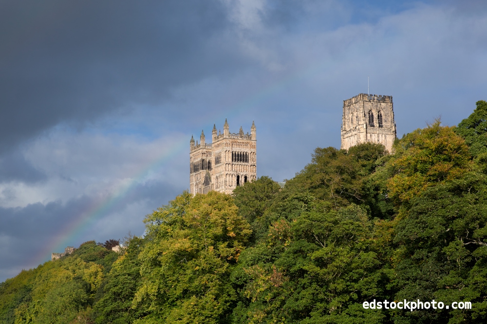 Cathedral Towers with Rainbow