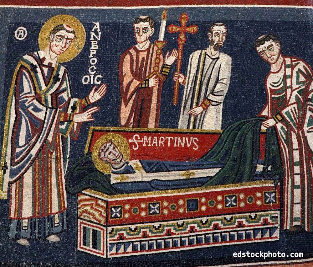 Apse Mosaic: Burial of St. Martin