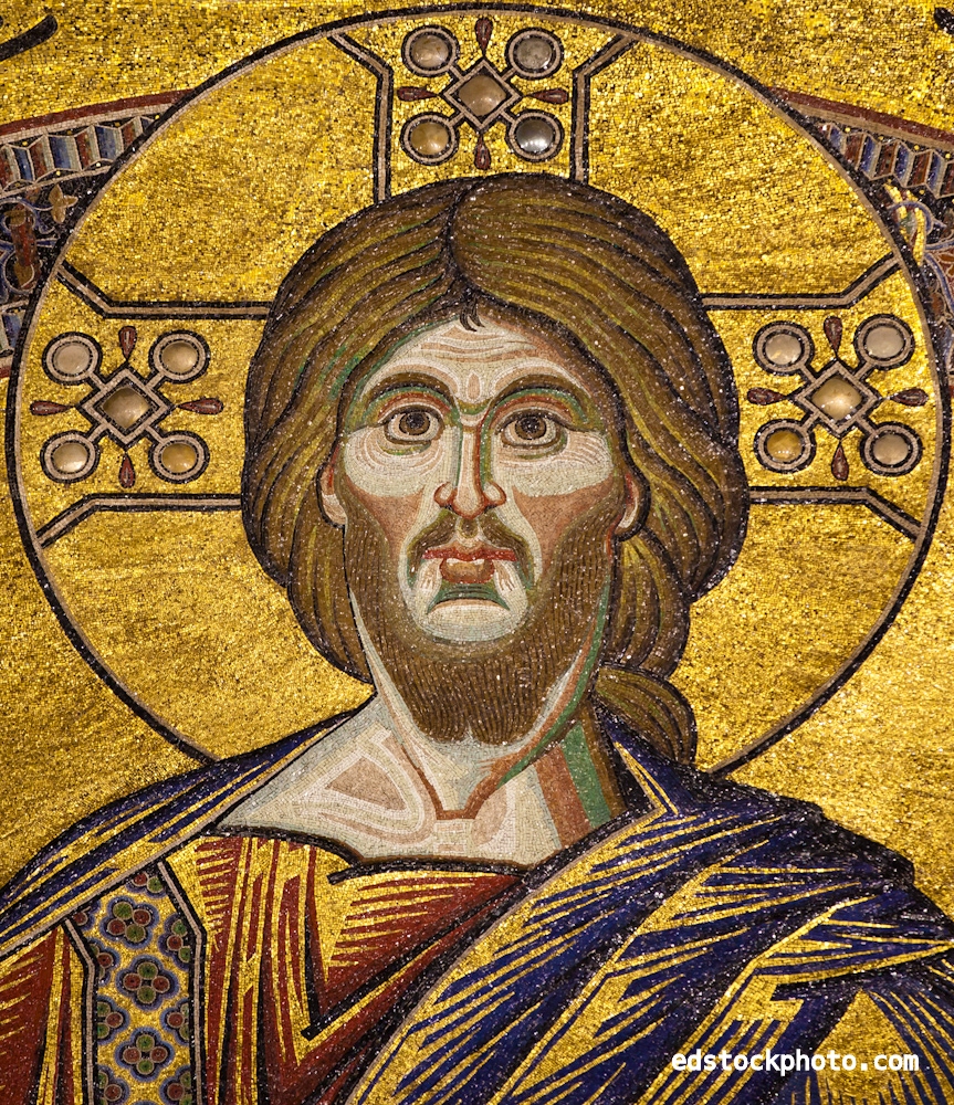 Ceiling Mosaic: Christ in Majesty (Detail)